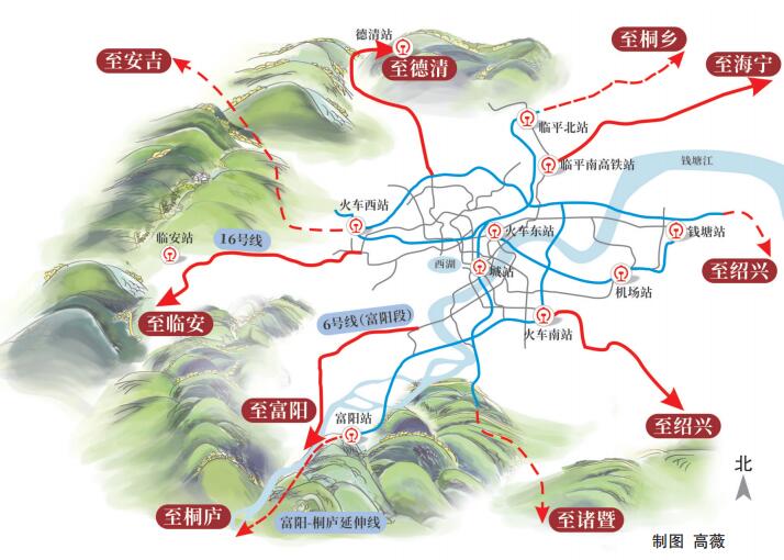 杭德市域（郊）鐵路預計2026年建成 杭州還將建設哪些市域（郊）鐵路？